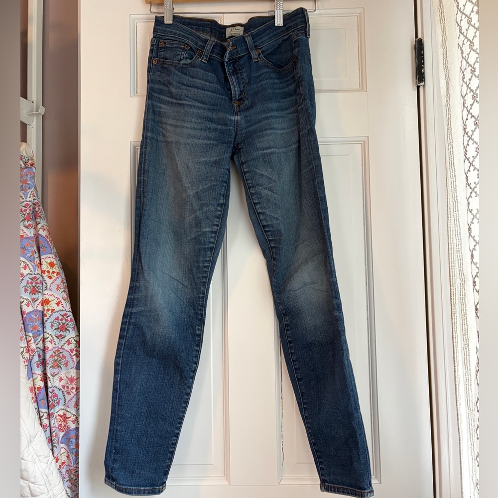 J. Crew Toothpick Dark Wash Skinny Jeans